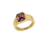 Fingerring JOOP "Schmuck, Geschenk" Gr. 60, gold (gelbgoldfarben, lila), Fingerringe, Damen, 60, Edelstahl, 3mm, Fingerring, mit Zirkonia (synth.) (48878625-60) gelbgoldfarben, lila
