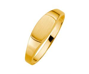 Fingerring LADY Gr. 19, gold (gelbgold 375), Fingerringe, Damen, 19, Metall, Fingerring (21983003-19) gelbgold 375