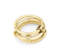 Fingerring LIEBESKIND BERLIN "Schmuck Geschenk Edelstahl The Layer-Ring" Gr. 54, gold (gelbgoldfarben), Fingerringe, Damen, 54, Edelstahl, 6mm, Fingerring (29968619-54) gelbgoldfarben