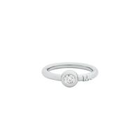 Fingerring MICHAEL KORS "Premium" Gr. 18, metallfarben, kristallweiß, Fingerringe, Damen, 18, Metall, Fingerring, mit Zirkonia (synth.) (35995344-18) metallfarben, kristallweiß