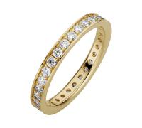 Fingerring OROLINO "333/- Gelbgold glanz synth. Zirkonia" Gr. 58, gelb, Fingerringe, Damen, 058 (18,5), Gold, Fingerring (17881909-58) gelb