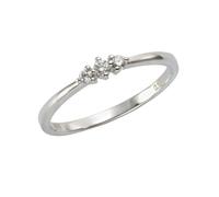 Orolino Ring 585/- Gold Brillant Weiß Glänzend 0,10Ct. (Größe: 052 (16,6))
