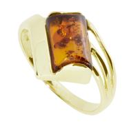 Fingerring OSTSEE-SCHMUCK "- Astrid - Gold 333/000 - Bernstein" Gr. 62, gold (gold 333, goldfarben, gelb), Fingerringe, Damen, 62, Fingerring (60905753-62) gold 333, goldfarben, gelb