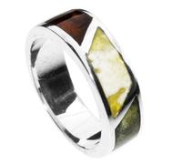 Fingerring OSTSEE-SCHMUCK "- Byrte - Silber 925/000 - Bernstein" Gr. 64, silber (silber 925, silberfarben, weiß), Fingerringe, Damen, 64, Fingerring (58087525-64) silber 925, silberfarben, weiß