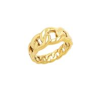 Fingerring S.OLIVER "2039752/-53/-54/-55" Gr. 54, gold (gelbgoldfarben), Fingerringe, Damen, 54, Edelstahl, Fingerring (15342017-54)