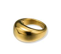 Fingerring "Schmuck Geschenk Edelstahl Damenring Ring" Gr. 54, gelbgoldfarben, ANISTON JEWELRY & WATCHES, Fingerringe, Damen, 54, Edelstahl, 5mm, Fingerring, Made in Germany (57876822-54) gelbgoldfarb