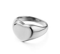 Fingerring "Schmuck Geschenk Edelstahl Damenring Ring Herz" Gr. 54, silberfarben, ANISTON JEWELRY & WATCHES, Fingerringe, Damen, 54, Edelstahl, 4mm, Fingerring, Made in Germany (69485860-54) silberfar