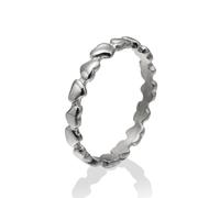 Fingerring "Schmuck Geschenk Edelstahl Damenring Ring Herz" Gr. 58, silberfarben, ANISTON JEWELRY & WATCHES, Fingerringe, Damen, 58, Edelstahl, 3mm, Fingerring, Made in Germany (17389432-58) silberfar