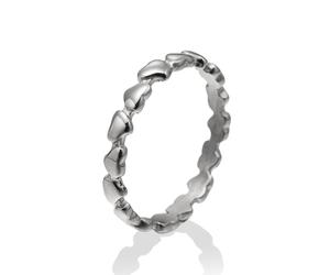 Fingerring "Schmuck Geschenk Edelstahl Damenring Ring Herz" Gr. 58, silberfarben, ANISTON JEWELRY & WATCHES, Fingerringe, Damen, 58, Edelstahl, 3mm, Fingerring, Made in Germany (17389432-58) silberfar
