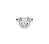 Fingerring SWAROVSKI "Schmuck Geschenk UNA Ring" Gr. 58, silber (metallfarben, kristallweiß), Fingerringe, Damen, 58, Metall, Fingerring, mit Swarovski Kristall (36589420-58) metallfarben, kristallwei