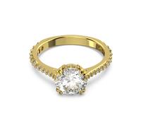 Constella Cocktailring von Swarovski - Weiß, Goldlegierungsschicht (Ringgröße: 58)