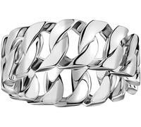 Fingerring THOMAS SABO "Breiter Kettenglieder-Ring" Gr. 64, silber (silberfarben), Fingerringe, Damen, 64, Silber 925 (recycelt), 8mm, Fingerring (95223553-64) silberfarben