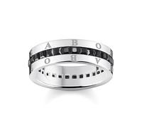 Thomas Sabo TR2361-643-11-56 Ring - Silber geschw. + Zirkonia - schwarz - Gr. 56