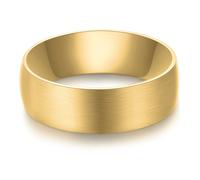 Fingerring TRUE REBELS "TR352" Gr. 60, gold (gelbgold), Fingerringe, Herren, 60, Edelstahl, 6,7mm, Fingerring (64736925-60) gelbgold