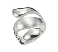 Fingerring VIVANCE "925 Silber rhodiniert glanz matt" Gr. 56, weiß, Fingerringe, Damen, 056 (17,8), Silber 925 (Sterlingsilber), Fingerring (28221840-56) weiß