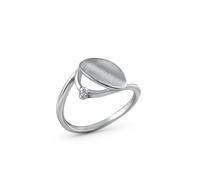 Fingerring VIVANCE "Silber 925 rhodiniert Zirkonia" Gr. 17, weiß, Fingerringe, Damen, 054 (17,2), Silber 925 (Sterlingsilber), Fingerring (85640717-17) weiß