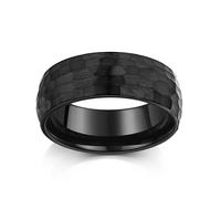 Fingerring ZEEME "Wolfram schwarz" Gr. 64, schwarz, Fingerringe, Herren, 064 (20,4), Fingerring (55276563-64) schwarz