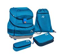 Finkid Buddy Classic Blau - Voll ausgestattetes Kinder Schulranzen-Set, 20l, Größe 20l - Farbe Seaport - Navy