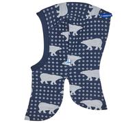 Kinder Schalmütze LUOLA NORDIK finkid mit Wolle blau Gr. 104/116