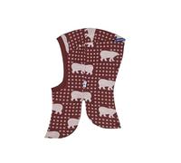 Finkid Luola Nordik Woll Schulpfmütze mit Bärenmuster für Mädchen und Jungen