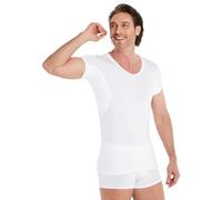 FINN Anti-Schweiß Shirt Herren mit extra kurzen Ärmeln | Perfekt unter Kurzarm-Hemden und Polo-Shirts - Unterhemd mit Achselpads gegen Schweißflecken und Schweißgeruch