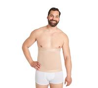 FINN Bauchweggürtel Herren - Figurformende Shapewear Bauchbinde - Starker Body Shaper mit Bauchweg Effekt - Miedergürtel und Korsett Alternative für Männer Hautfarbe Nude 3XL