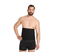 FINN Bauchweggürtel Herren - Figurformende Shapewear Bauchbinde - Starker Body Shaper mit Bauchweg Effekt - Miedergürtel und Korsett Alternative für Männer Schwarz XXL