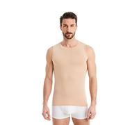 FINN Business Unterhemd Herren Ärmellos mit Rundhals-Ausschnitt - Unterziehshirt Männer aus original Lenzing® Modal Stoff - Das perfekte Tank-Top unter Hemd und Anzug Hautfarbe Nude L