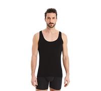 FINN Business Unterhemd Herren Ärmelloses Tank-Top - Unterziehshirt Männer aus original Lenzing® Modal Stoff - Das perfekte Achsel-Shirt unter Hemd und Anzug Schwarz M