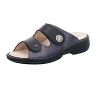 FinnComfort Zeno Platin/Schwarz - Pantolette - Marken, Schwarz, leder (maglia/naoppaseda/stretch) für Damen, grün, Gr. 40 EU