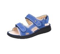 FinnComfort Wanaka-Soft Atoll/Cement (Blau/Grau) - Sandale mit loser Einlage - Marken, Blau, leder (orida/nubuk) für Damen, blau, Gr. 37 EU