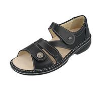Finn Comfort Biella-Soft Damen Sandale schwarz NappaSeda Glattleder