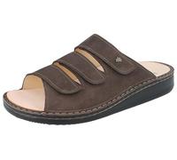 Finn Comfort FINN Comfort Korfu Herren Pantolette Hausschuhe dunkelbraun slate Nubukleder 43