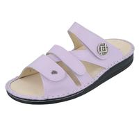 Finn Comfort Agueda Damen Pantoletten lila Flieder Porto Glattleder