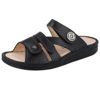 Finn Comfort Agueda Damen Pantoletten schwarz Arabesque Glattleder