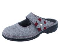 FINN Comfort Arlberg Damen Clogs grau lightgrey/ cassis Wollfilz