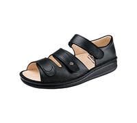 Finn Comfort Baltrum, Unisex-Erwachsene Knöchelriemchen Sandalen, Schwarz (Schwarz), 44 EU