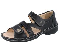 FINN Comfort Biella-Soft Damen Sandale schwarz NappaSeda Glattleder
