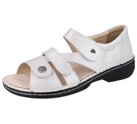 FINN Comfort Biella-Soft Damen Sandale silber Luxory Effektleder