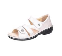 Finn Comfort Biella-Soft Damen Sandale Silber Luxory Effektleder // EU 40