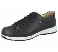 Finn Comfort Canvey Herren Halbschuhe Schnürschuhe schwarz Hillcrest Glattleder