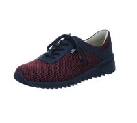 FINN COMFORT Cerritos Damen Schnürschuhe rot Glattleder Mesh UK 8 Schwarz, Rot Damen