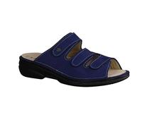 Finn Comfort Cisano Atoll (Blau) - Pantolette - Damenschuhe Pantolette/Zehentrenner, Blau, leder (nubu/stretchbali), Gr. 42 EU