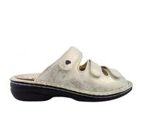 Finn Comfort Cisano FinnStretch ORO Pantolette Beige in Gr. 40