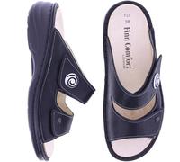 Finn Comfort | Colina | Black-Schwarz | Leder | Wechselfußbett | 02628-817393 | Damen Pantoletten