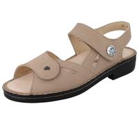 Finn Comfort Costa Damen Sandale beige Nubukleder (EU Schuhgrößensystem, Erwachsene, Damen, Numerisch, M, 38)