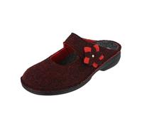 Finn Comfort Clog Arlberg Barolo Doublefilz Damen Rot Größe 42