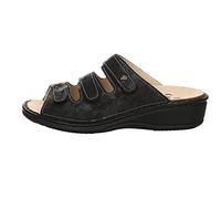 Finn Comfort Damen Pantoletten Pisa Pantolette chenile schwarz Gr. 40