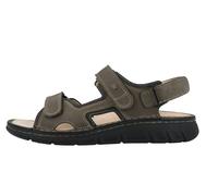 FINN COMFORT Wanaka Soft Herren Sandale grau-braun Nubukleder 46 Grau, Braun Herren