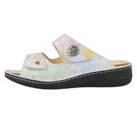 FinnComfort Moorea Confetto (Bunt) - Pantolette - Damenschuhe Pantolette / Zehentrenner, Mehrfarbig, leder (blur) für Damen, rosa, Gr. 40 EU
